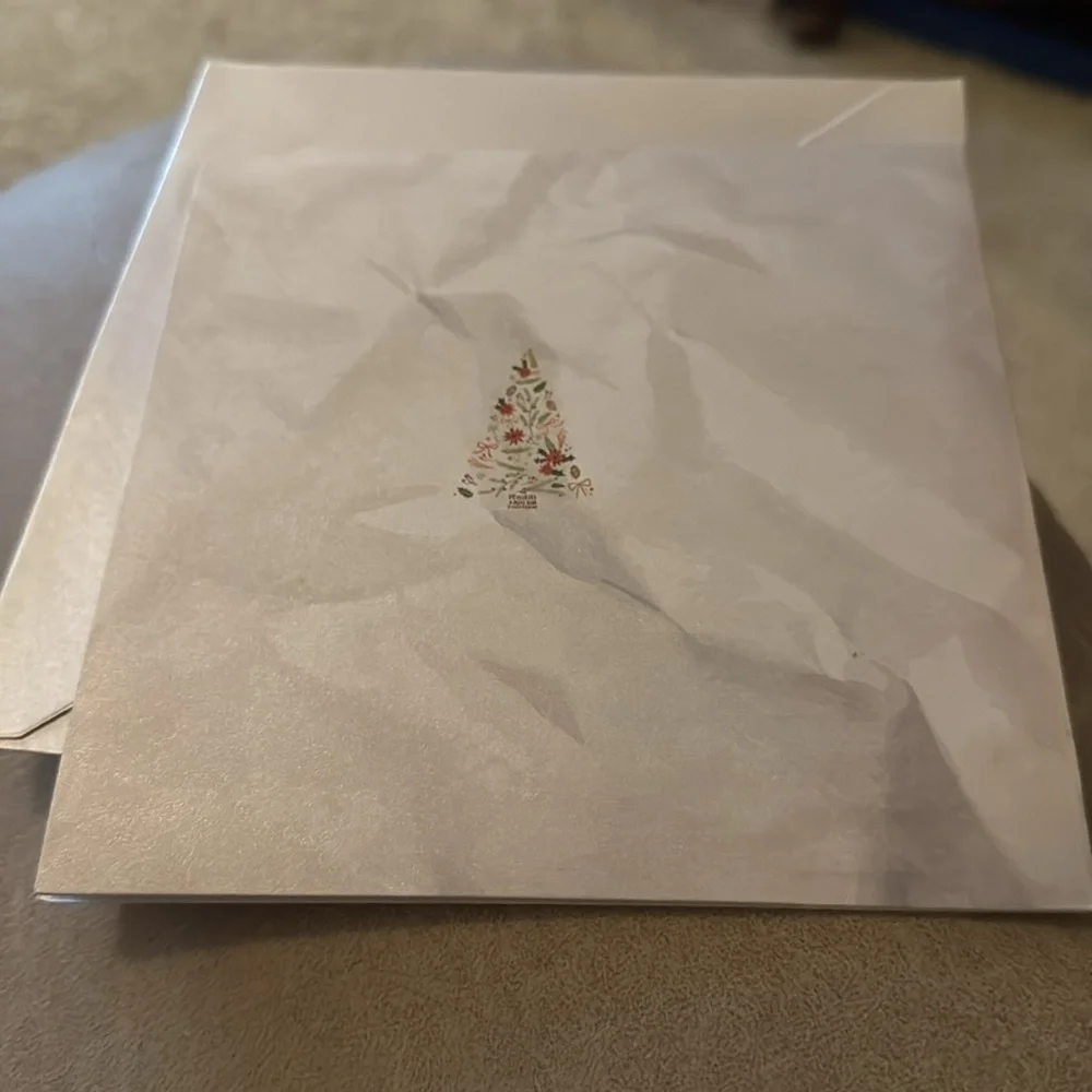 Merry Christmas 3D Blank Holiday Card Sealed Tree gifts presents